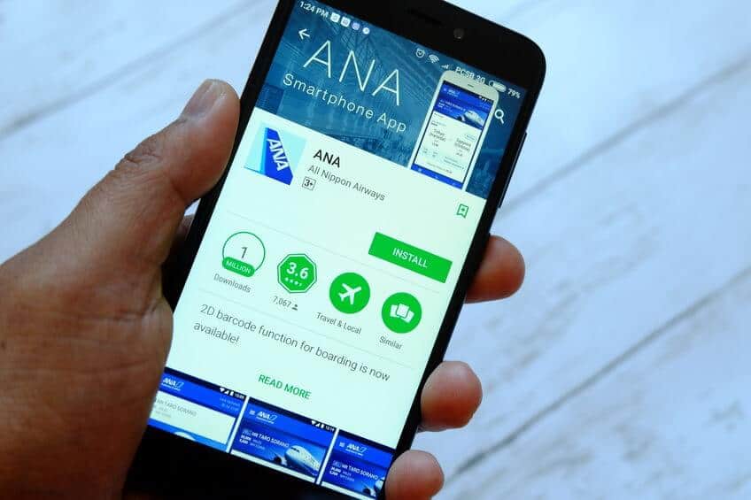 ANAアプリ
