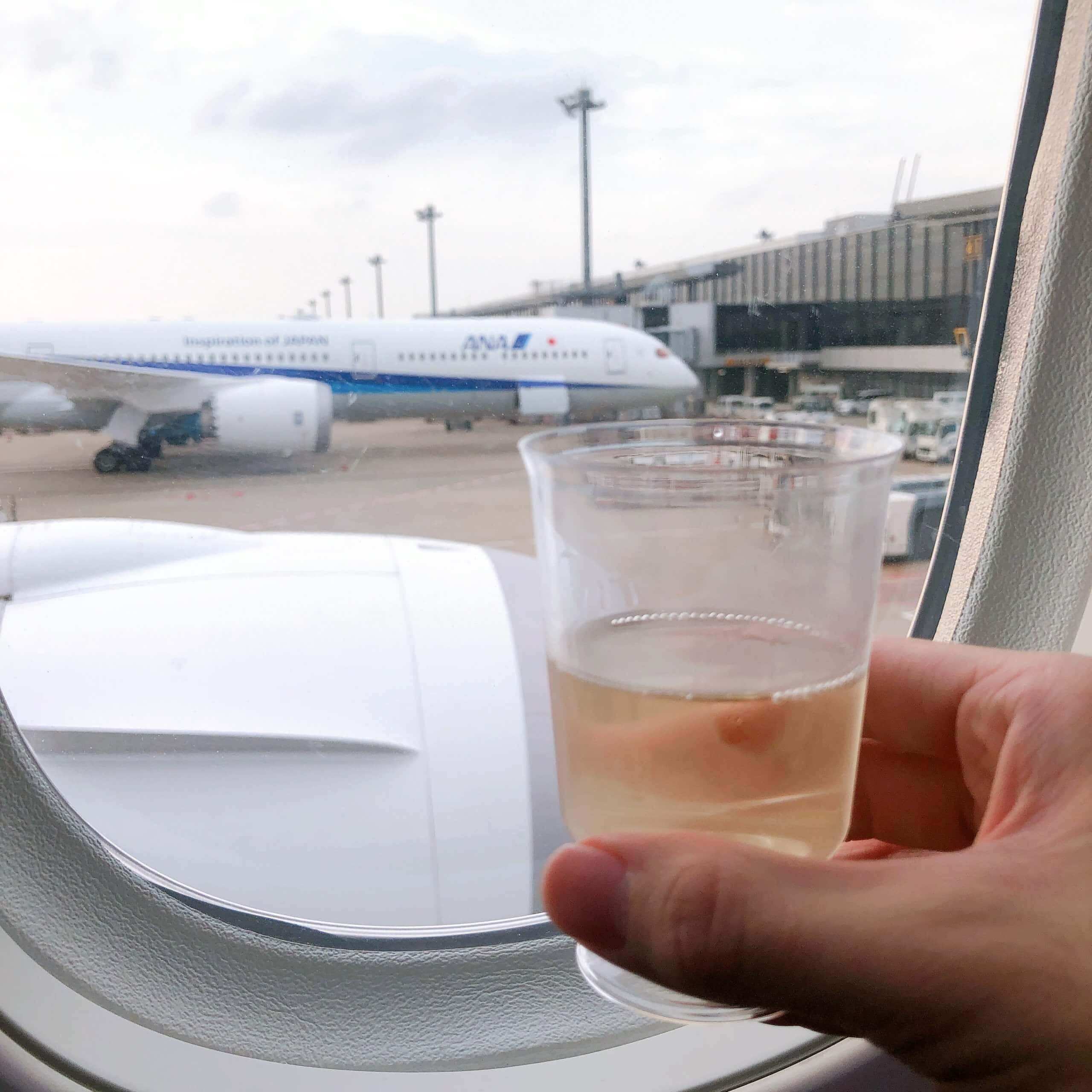 ビジネスクラス専用のトイレ