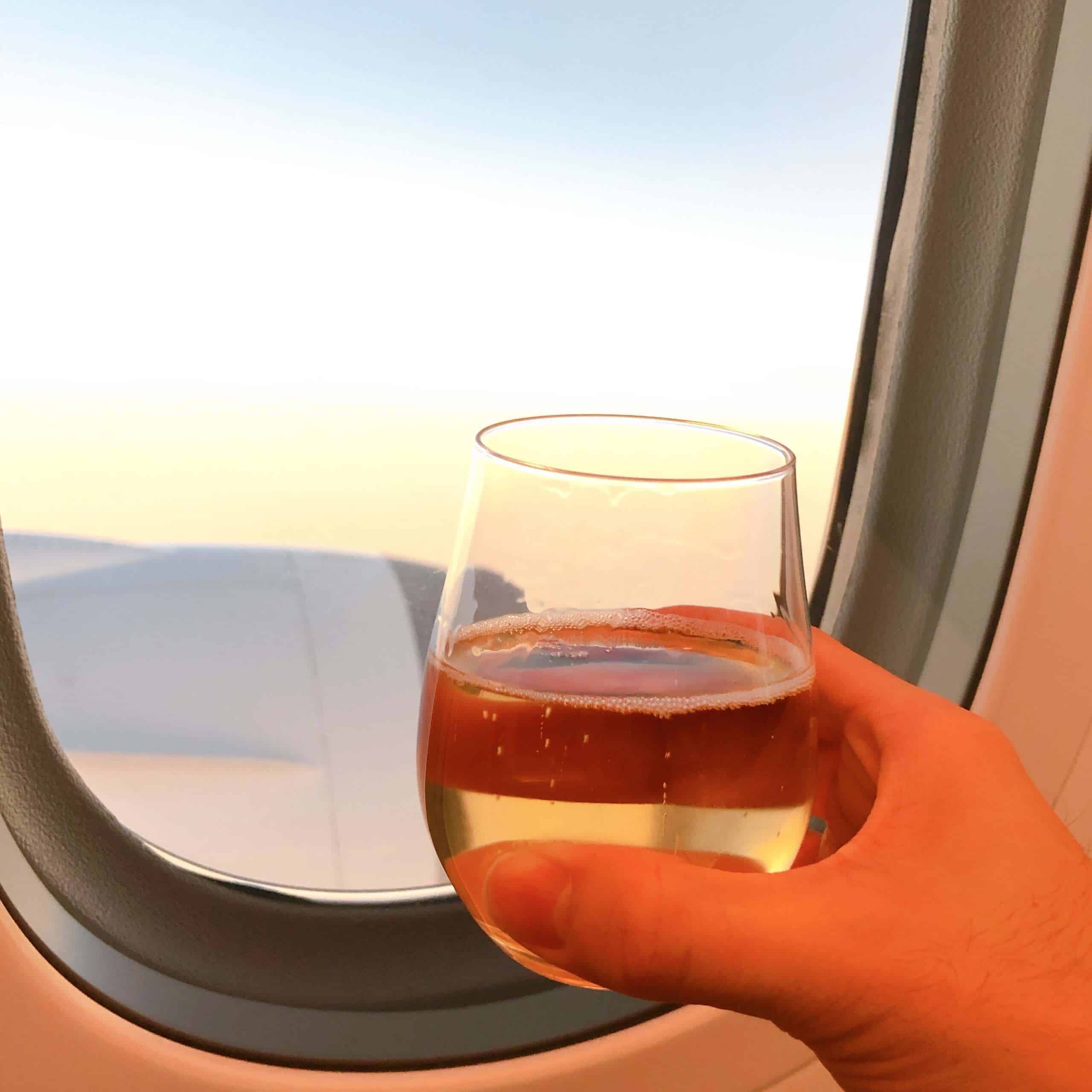 夕焼けよシャンパン