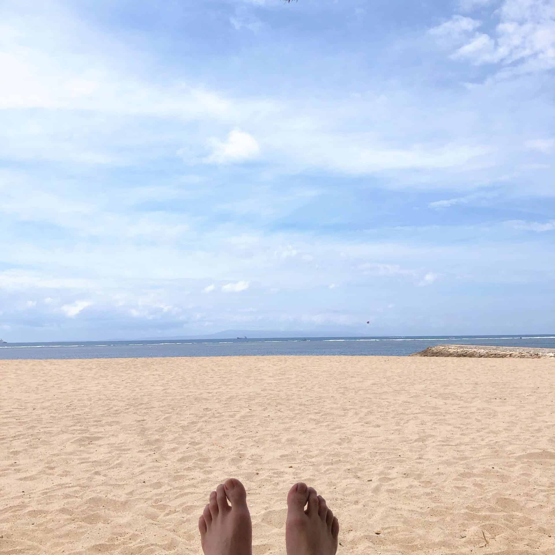 プライベートビーチでのんびり