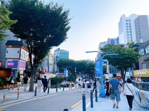 ソウル・ホンデのストリート通り