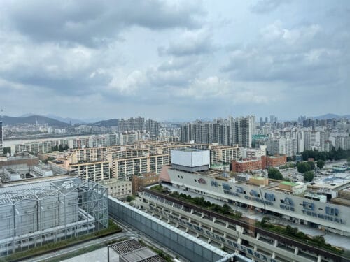 ソウル・高速船ターミナル付近の景色