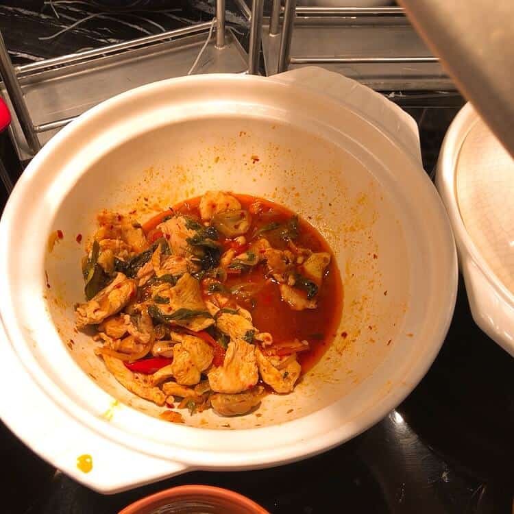 豆板醤を使った豚肉と野菜の炒め物