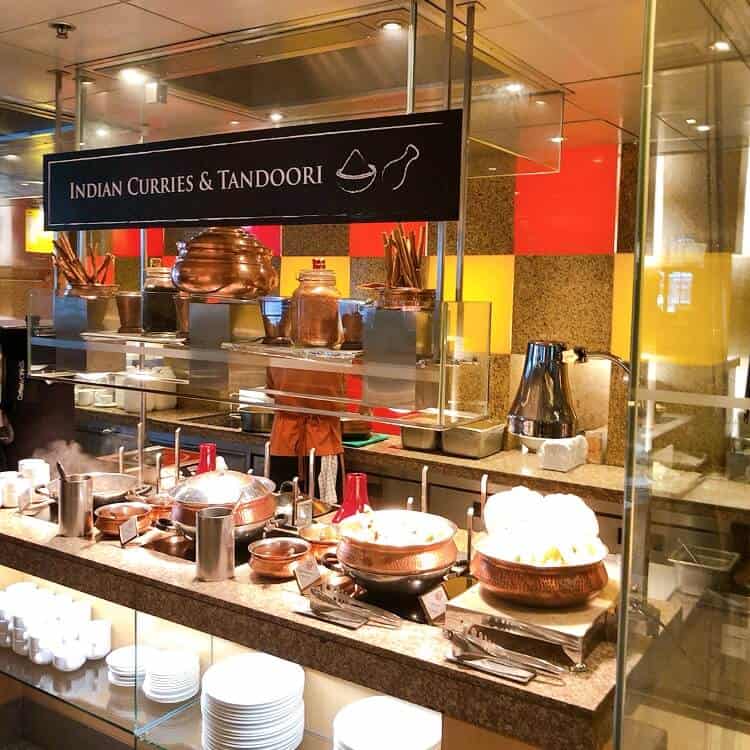 インド料理を中心に置いてあるコーナー