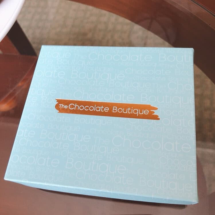 ウェルカムギフトのチョコレート