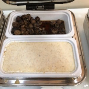 マッシュルームとオートミール