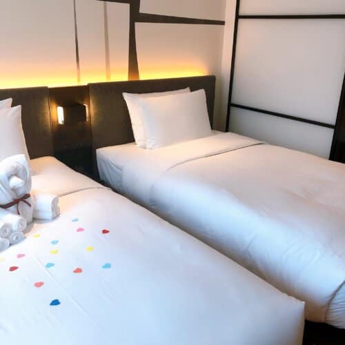 ツインのベッド