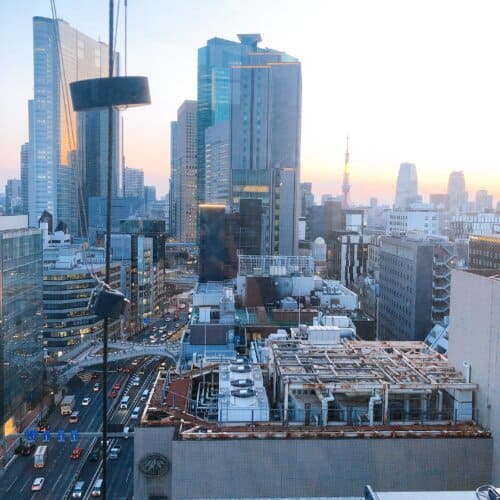 ルーフトップテラスの景色