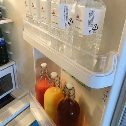 フレッシュジュースやミネラルウォーター