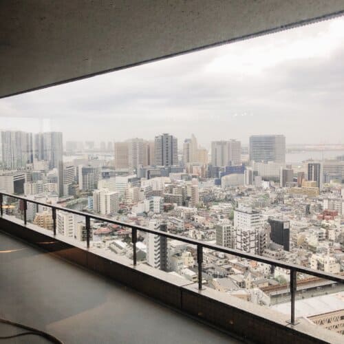 エグゼクティブラウンジから見た東京の景色