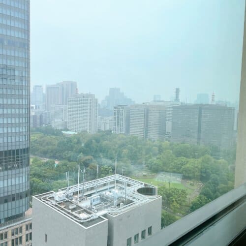 プレミアムキングルームから眺める日比谷の景色