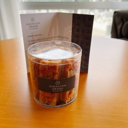 ウェルカムギフトとしていただいた焼き菓子