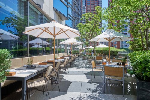 フレンチキッチンのテラス席