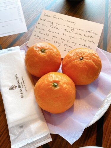 ウェルカムフルーツ