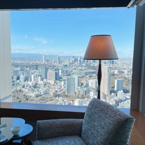 お部屋からの東京のシティービュー