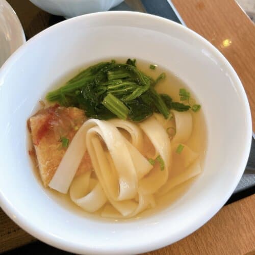 実際に提供されたきしめん