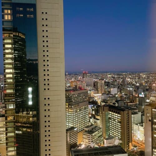 エリートラウンジから見た夜景