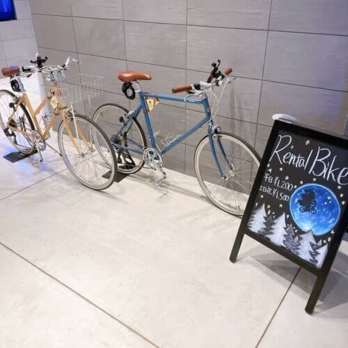 貸し出し用の自転車