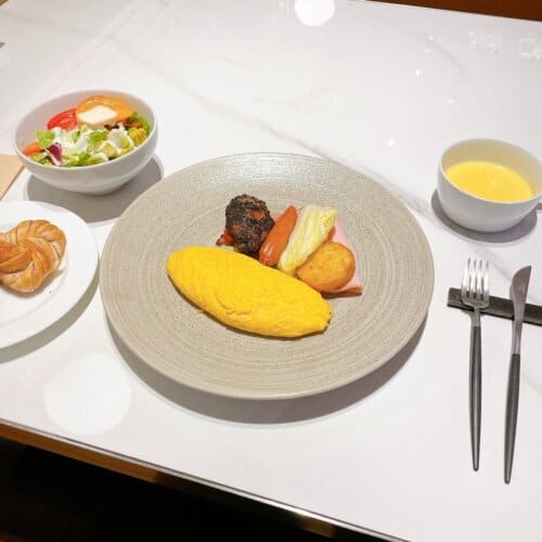 オムレツプレート全体の様子