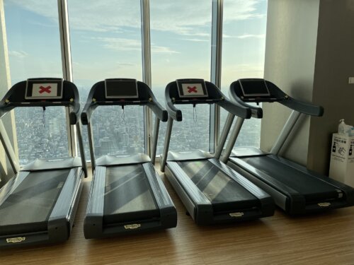 38階にあるフィットネスルーム