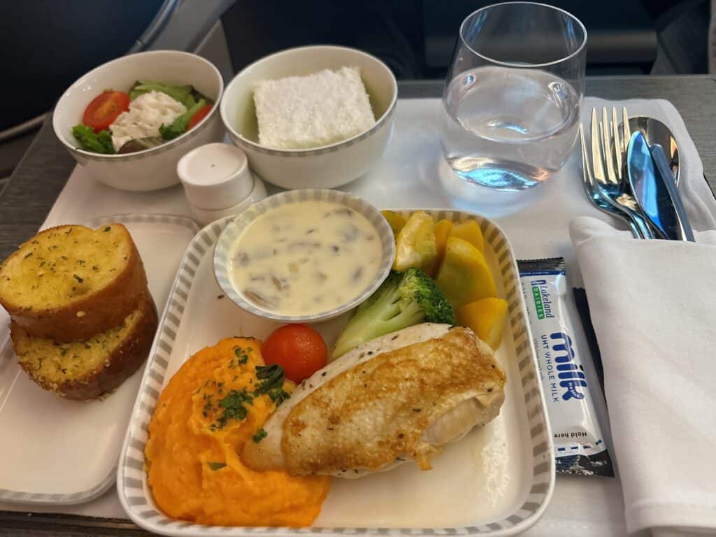 シンガポール航空、シンガポール→バンコク便で提供された機内食