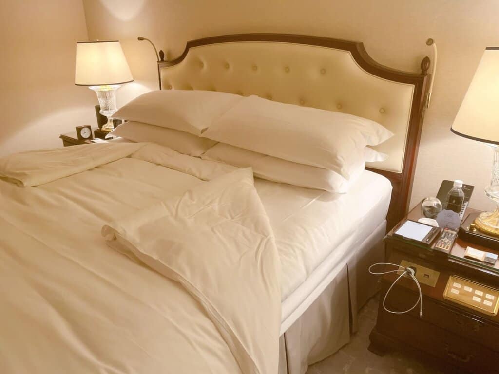 ターンダウン後のお部屋の様子