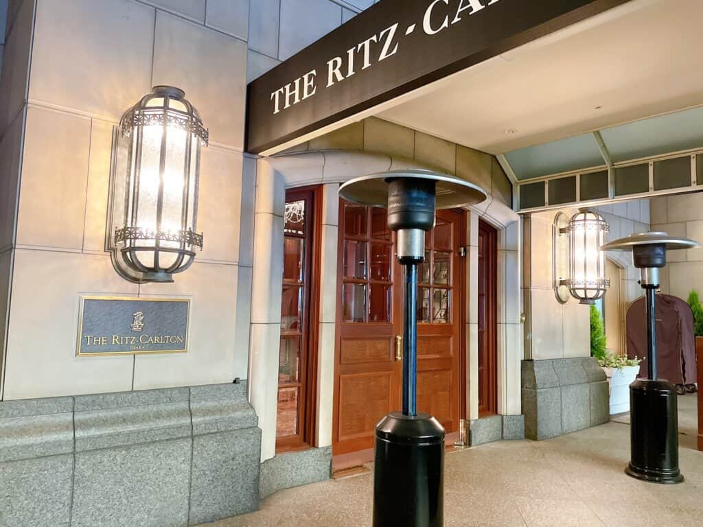 リッツカールトンの入り口