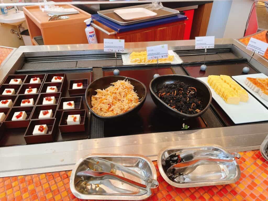 冷たい和食のコーナー