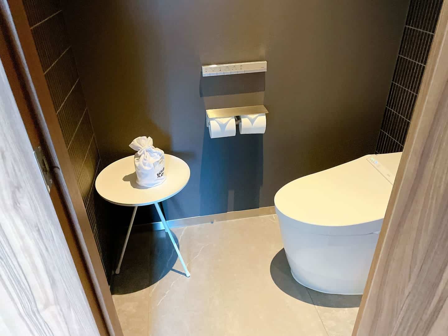 完全独立式のお手洗い。