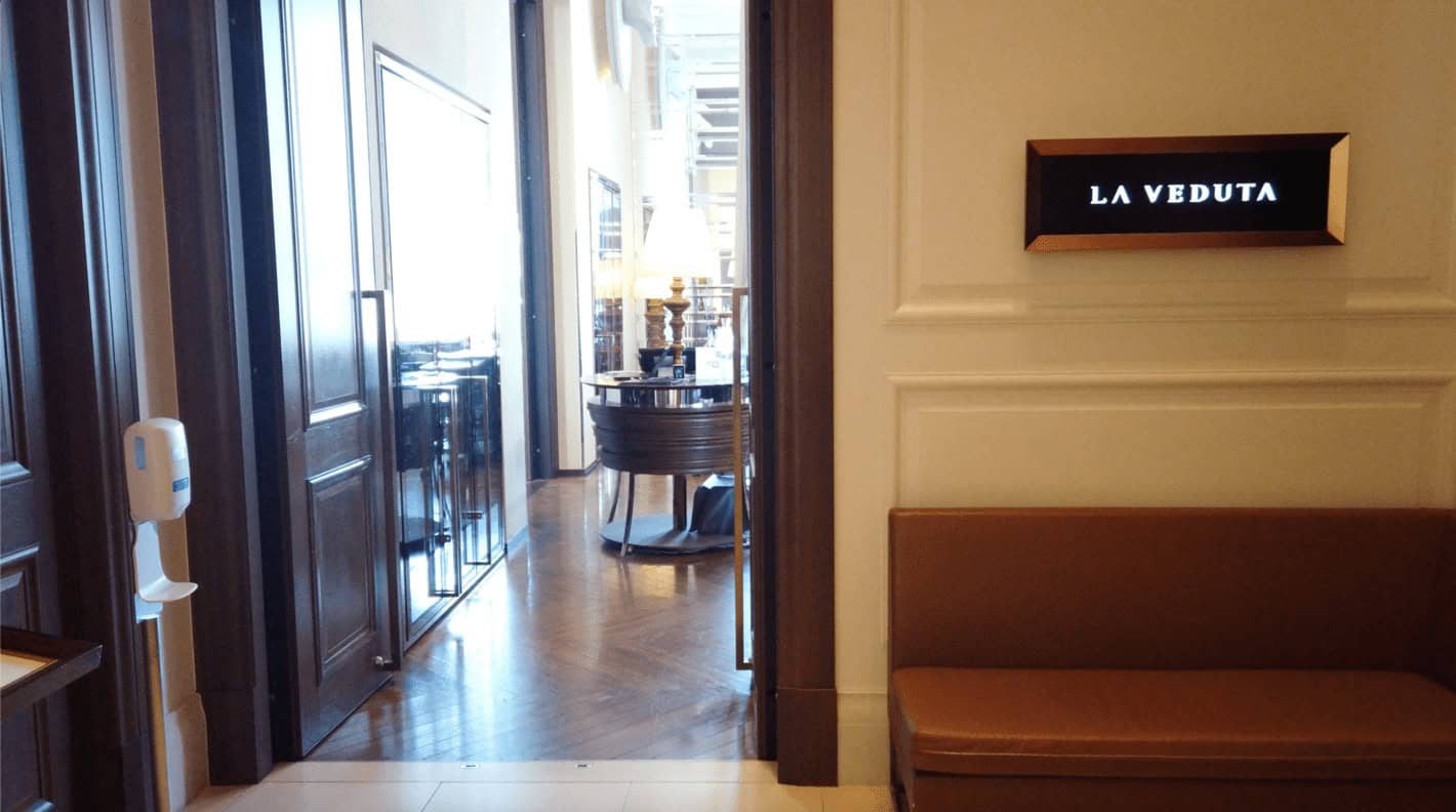 ラ ベデュータの入り口