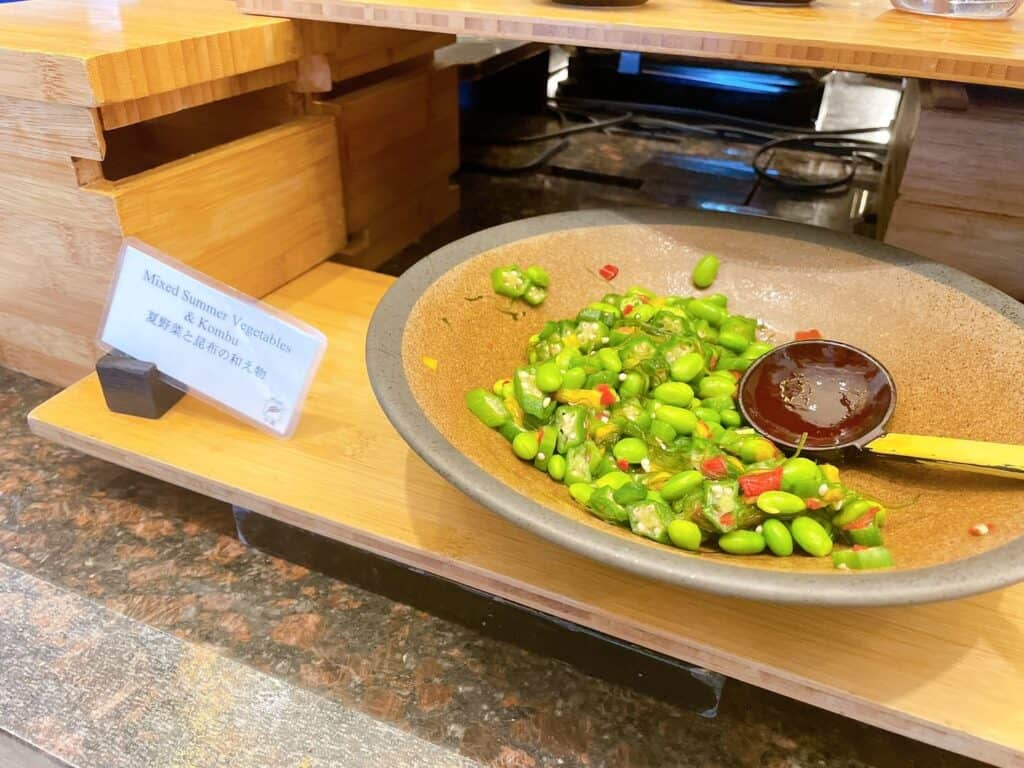 夏野菜と昆布の和え物