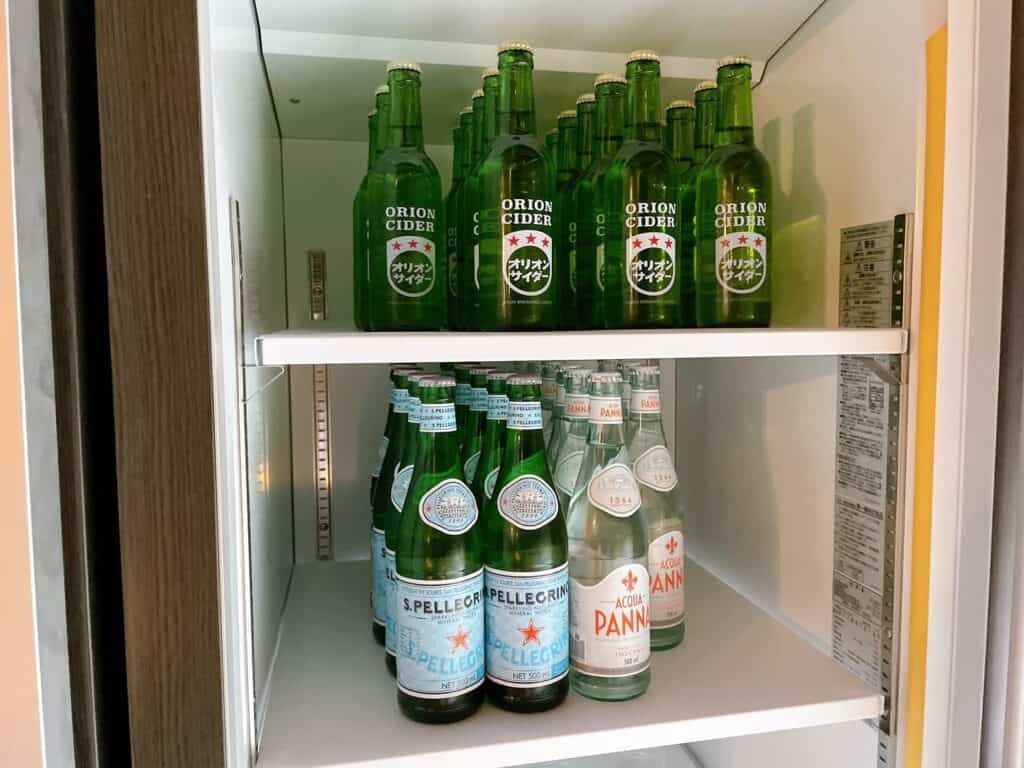 オリオンサイダー、微炭酸のミネラルウォーター