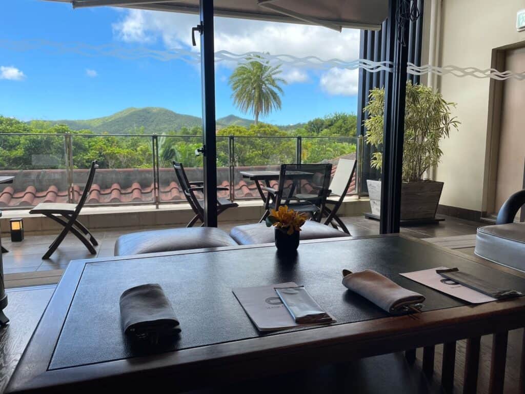 個室から眺められる景色