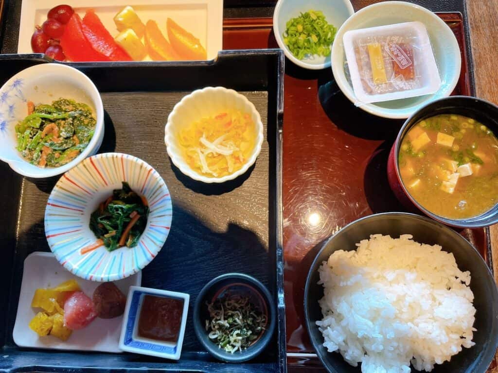 提供していただいた和朝食