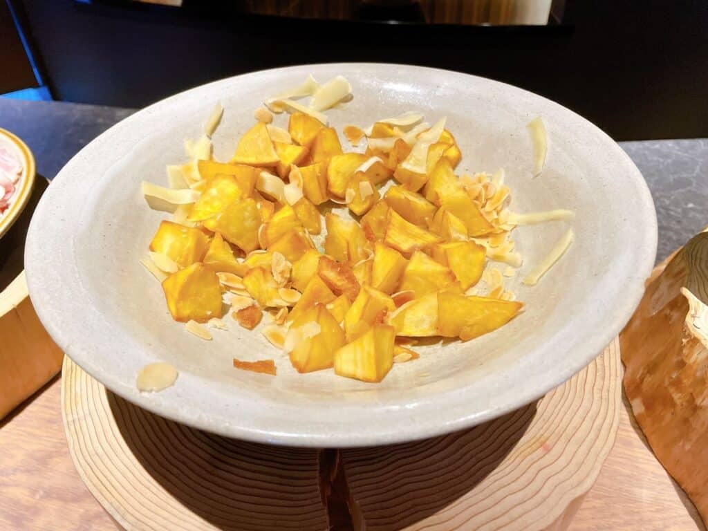 さつまいもとグリュエールチーズ