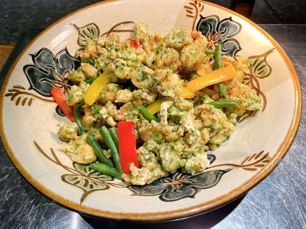 ホタテの磯辺揚げ