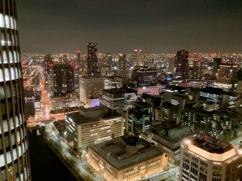 コンラッド大阪のお部屋から眺められる眺望