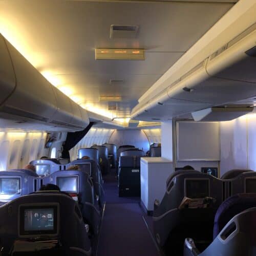 旧型ビジネスクラスシート全体の様子