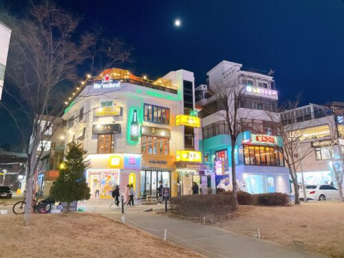 ソウル・ホンデの風景