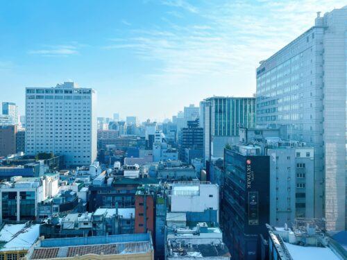 ソウル明洞の風景