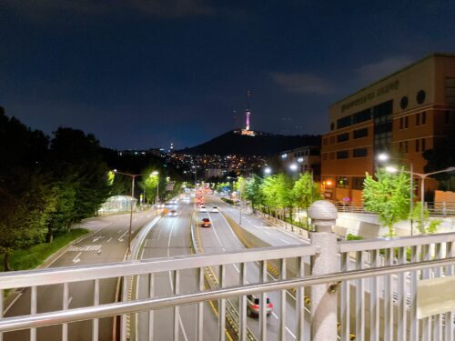 イテウォンから眺めるナムサンタワー