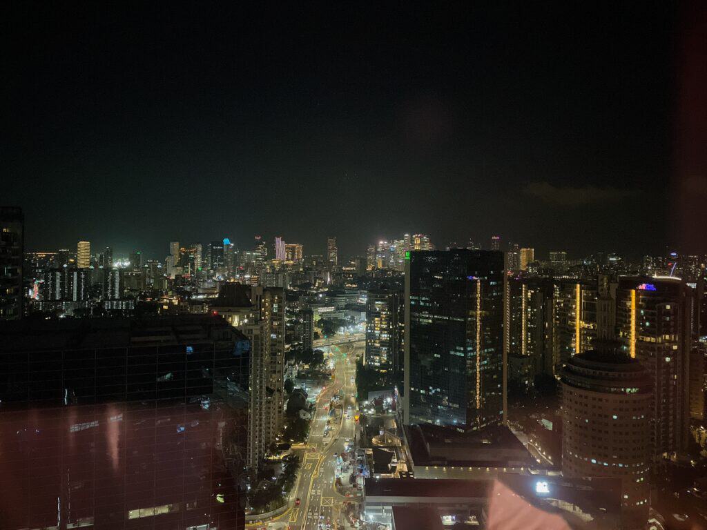 客室からの夜景