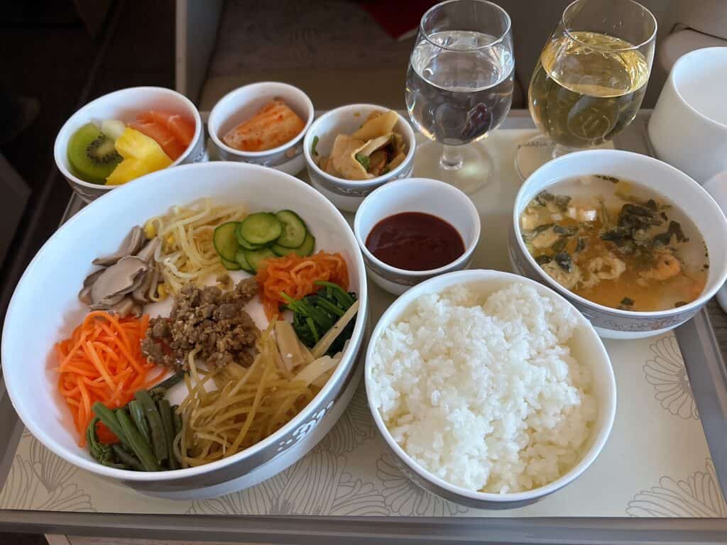 アシアナ航空ビジネスクラスの韓国食