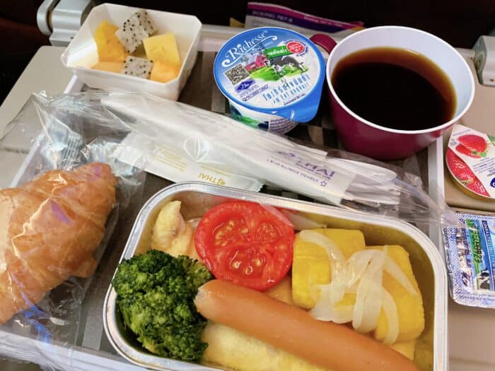 タイ航空エコノミークラスの機内食