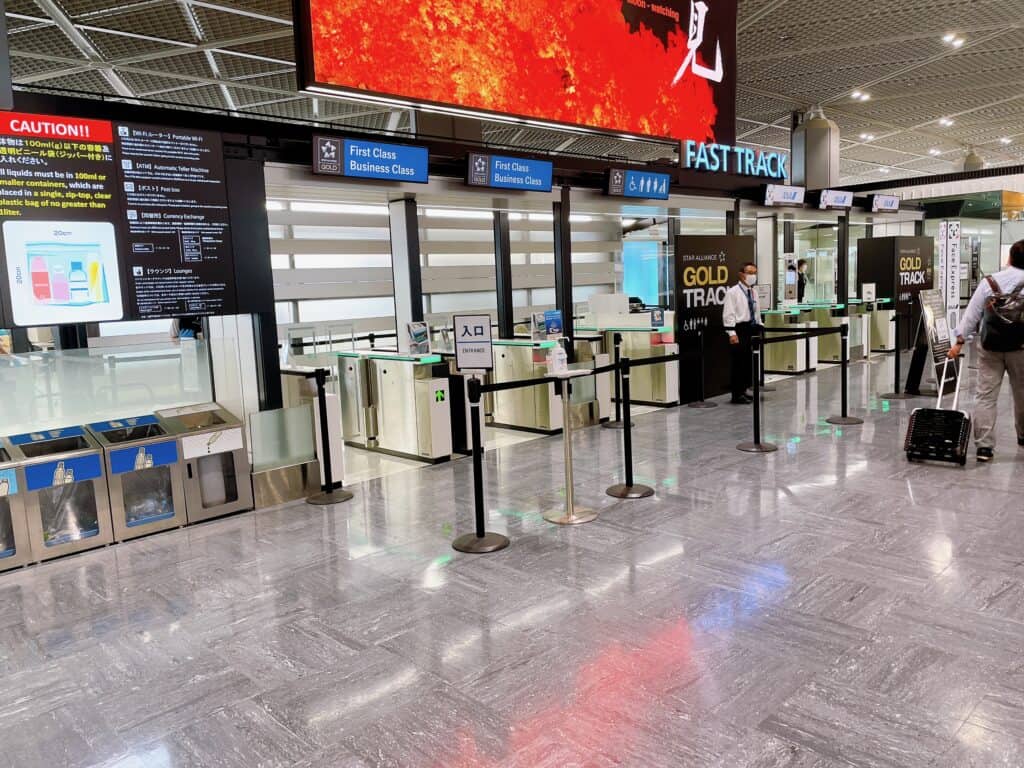 成田空港第一ターミナルの出発ゲート