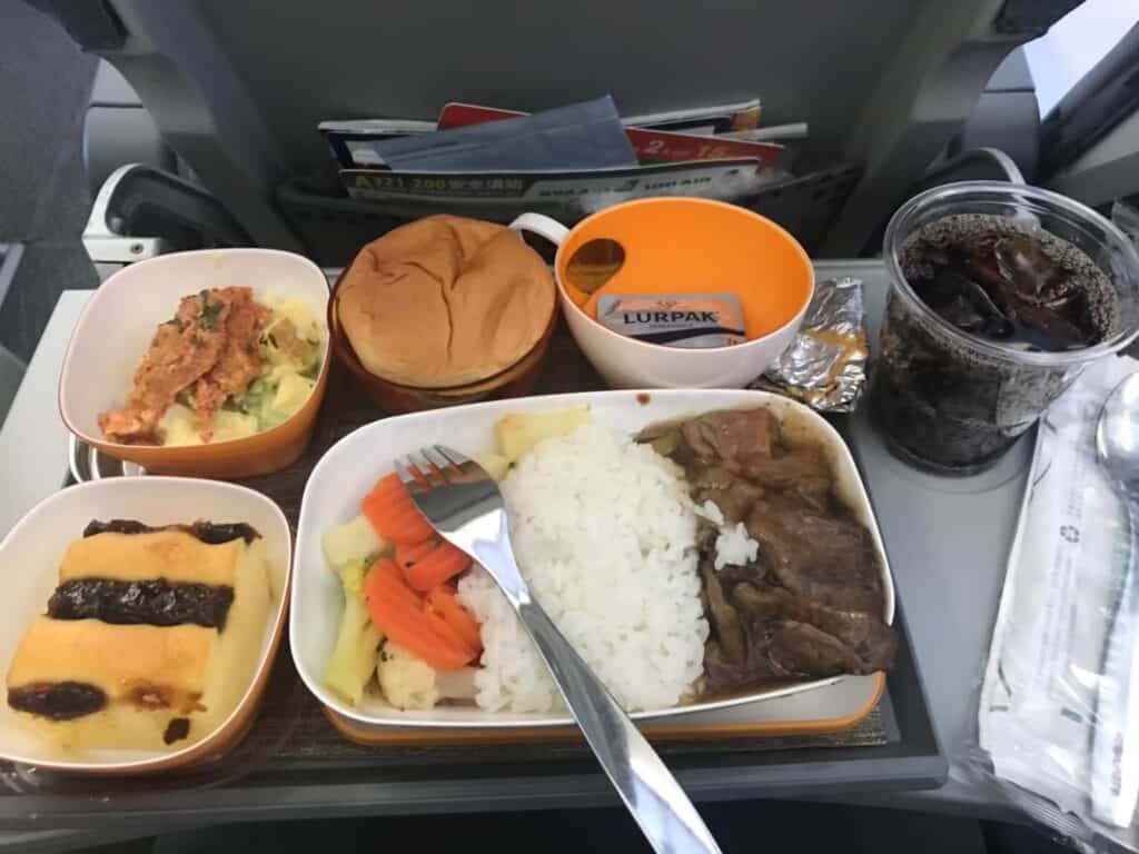台北(桃園)→成田線の機内食