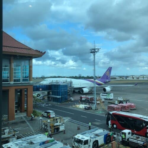 タイ国際航空のb747