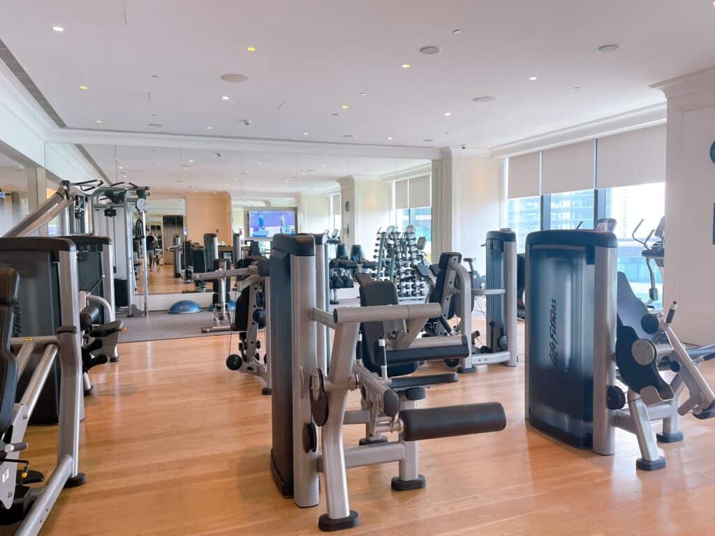 24時間利用可能なフィットネスエリア