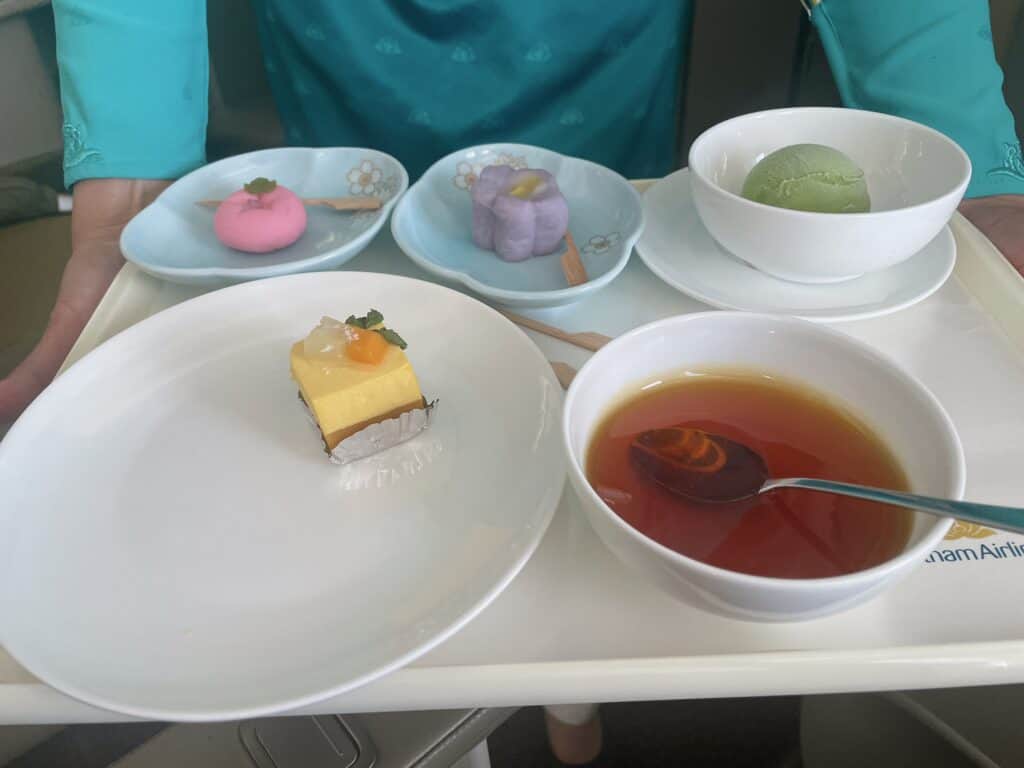 ビジネスクラス機内食のデザート