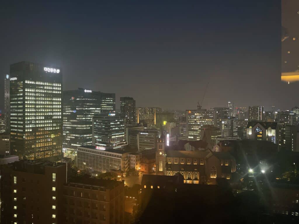 ソラリア西鉄ホテルソウルからの眺望